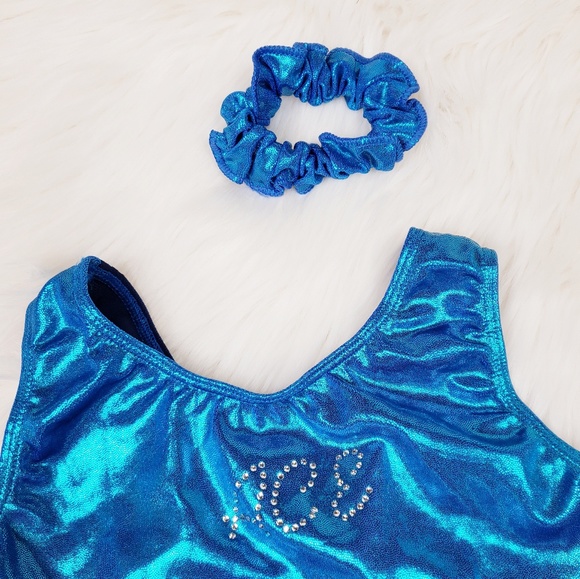 GK Elite Holograph Sparkle Tank Leotard - Picture 6 of 6